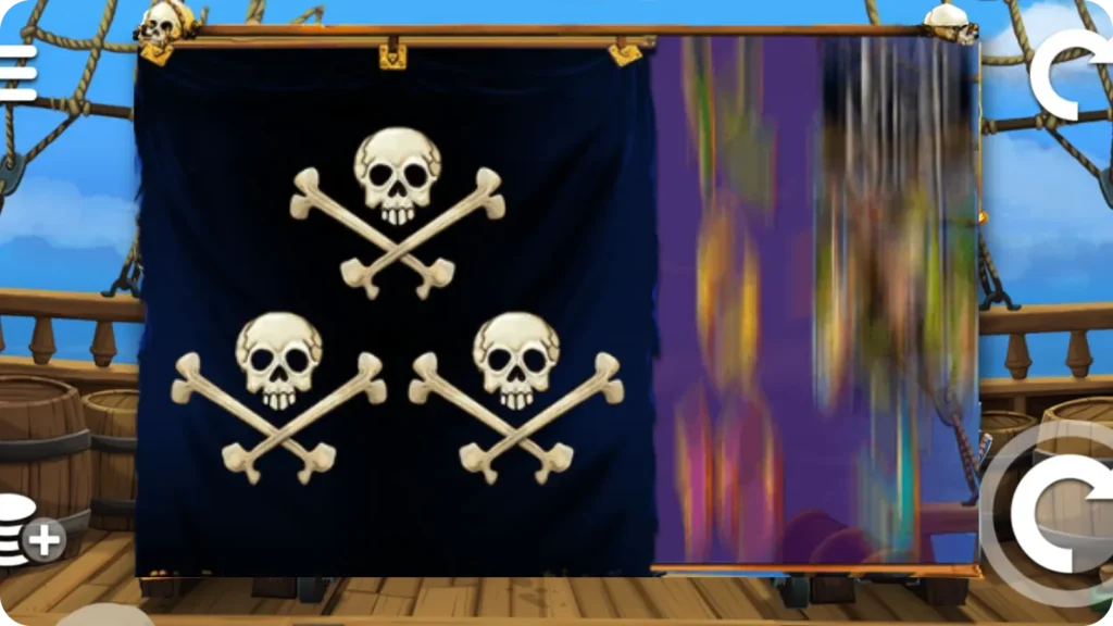 Jolly Roger flag covers 2x2 or 3x3 and reveals super symbols