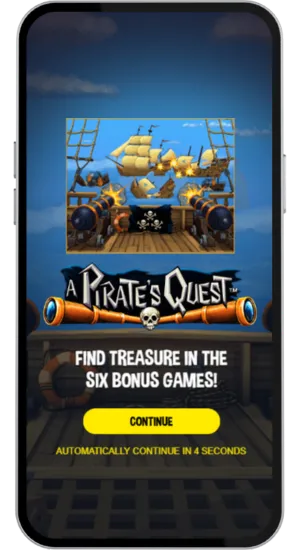 Welcome Screen with Bonus Info