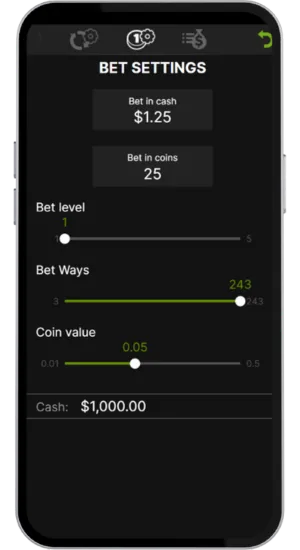 Choosing bet size and paylines in Ghost Pirates slot