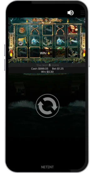 Spinning the reels and winning in Ghost Pirates slot