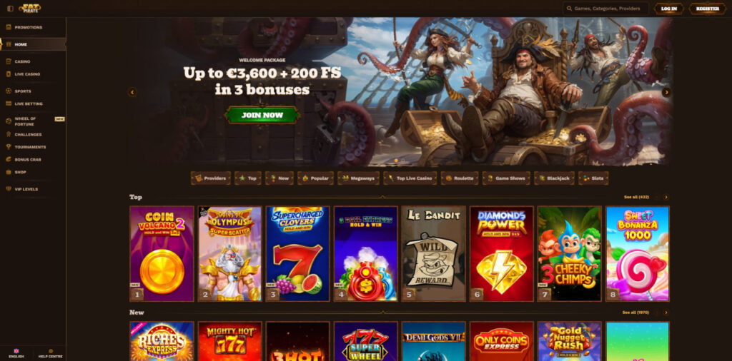 About Fat Pirate Casino