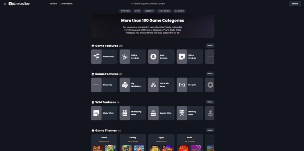 Pirate Play Casino Games