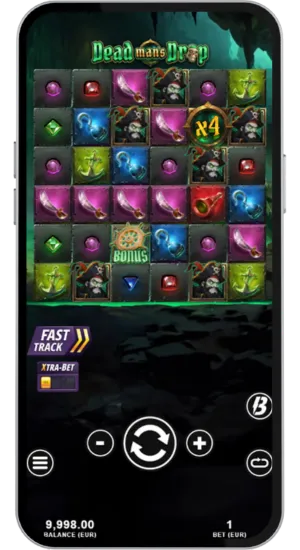Bonus symbol landing in the grid