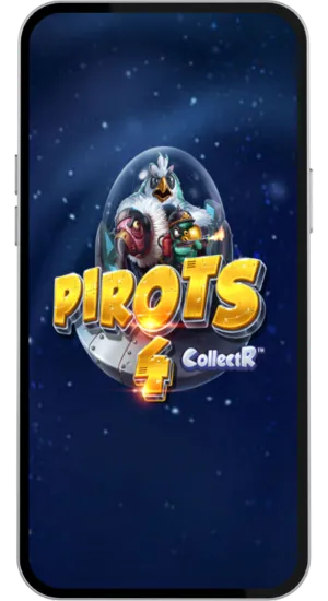 Casino search bar showing Pirots 4 slot