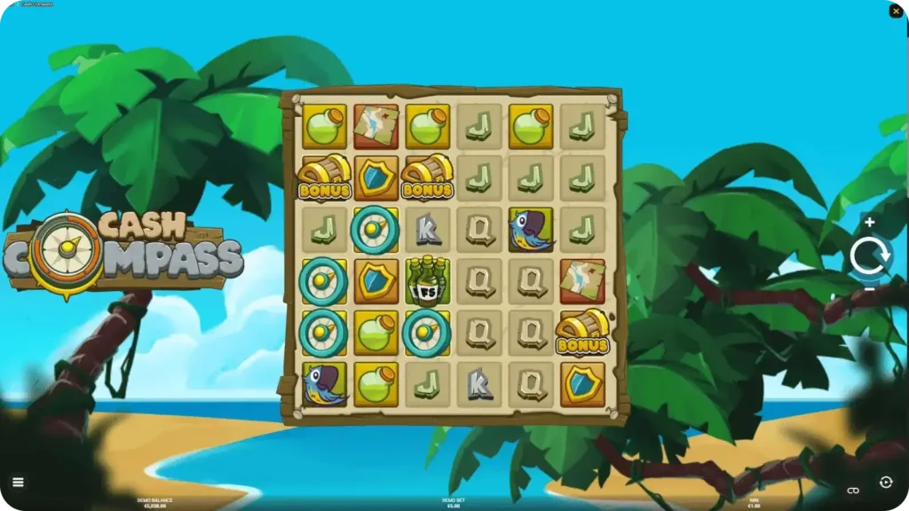 Cash Compass Free Spins Round screenshot