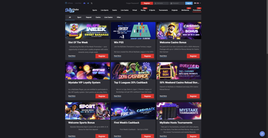 MyStake casino Bonuses