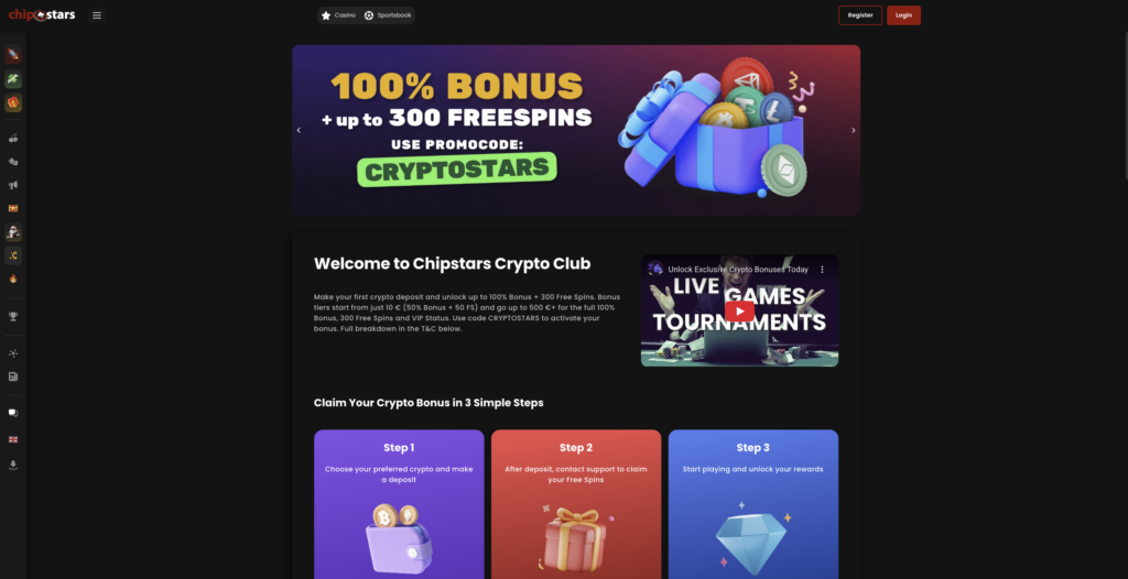 Website Chipstars Design