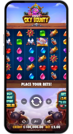 Main Screen Placing Bets