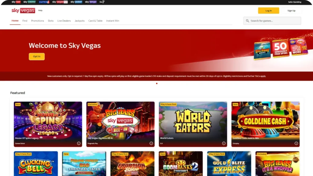 Platform Design Sky Vegas Online